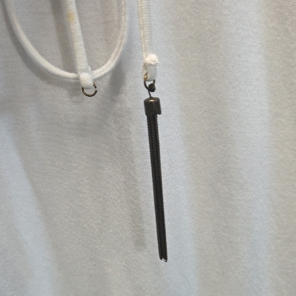 Soul Revival White V-Neck Studded Tee - Picture 4 of 12